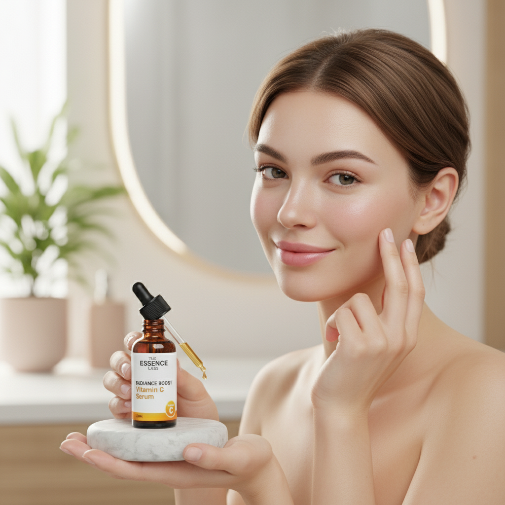 ESSENCE LABS Radiance Boost Vitamin C Serum – Brightening Antioxidant Glow Treatment (30ml)
