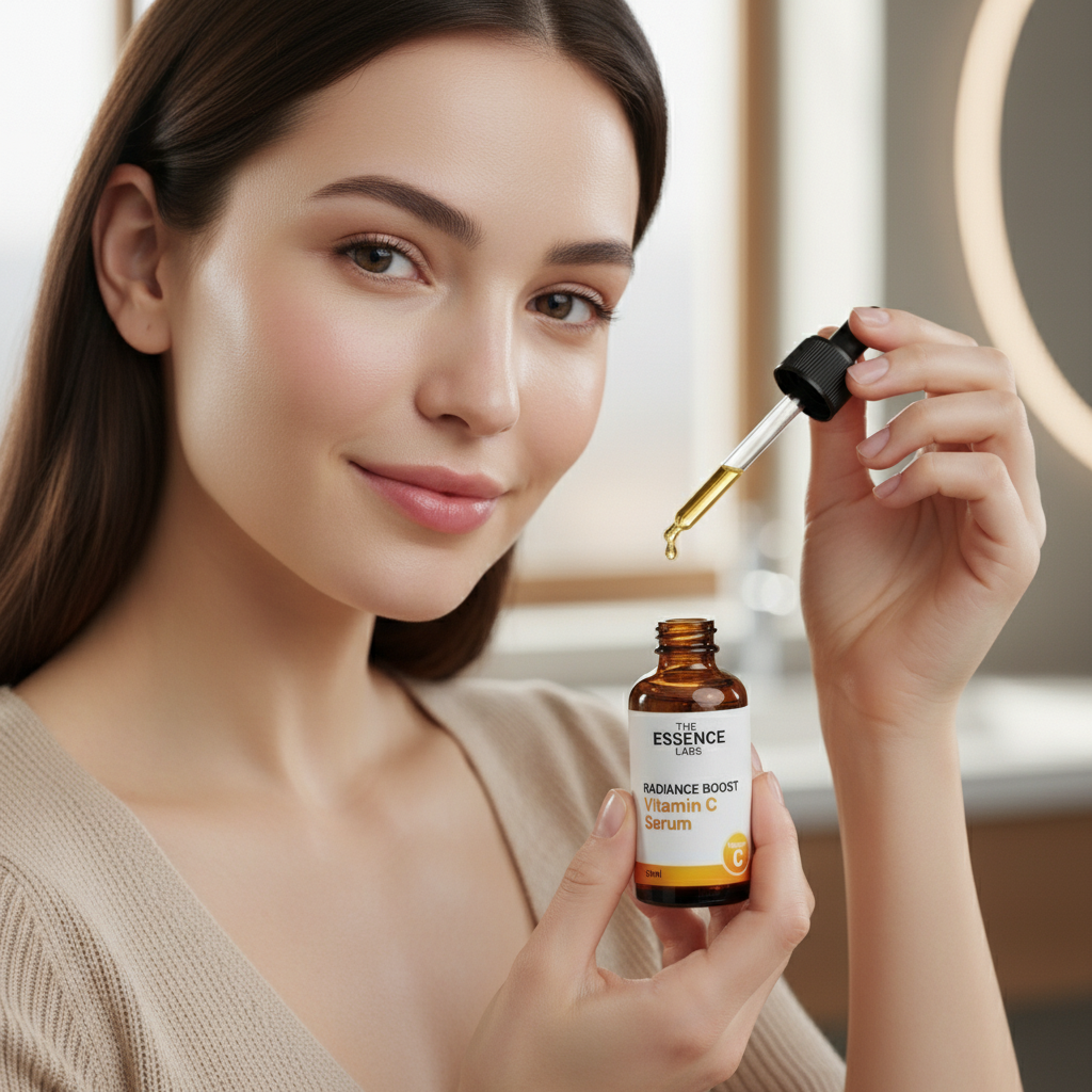 ESSENCE LABS Radiance Boost Vitamin C Serum – Brightening Antioxidant Glow Treatment (30ml)