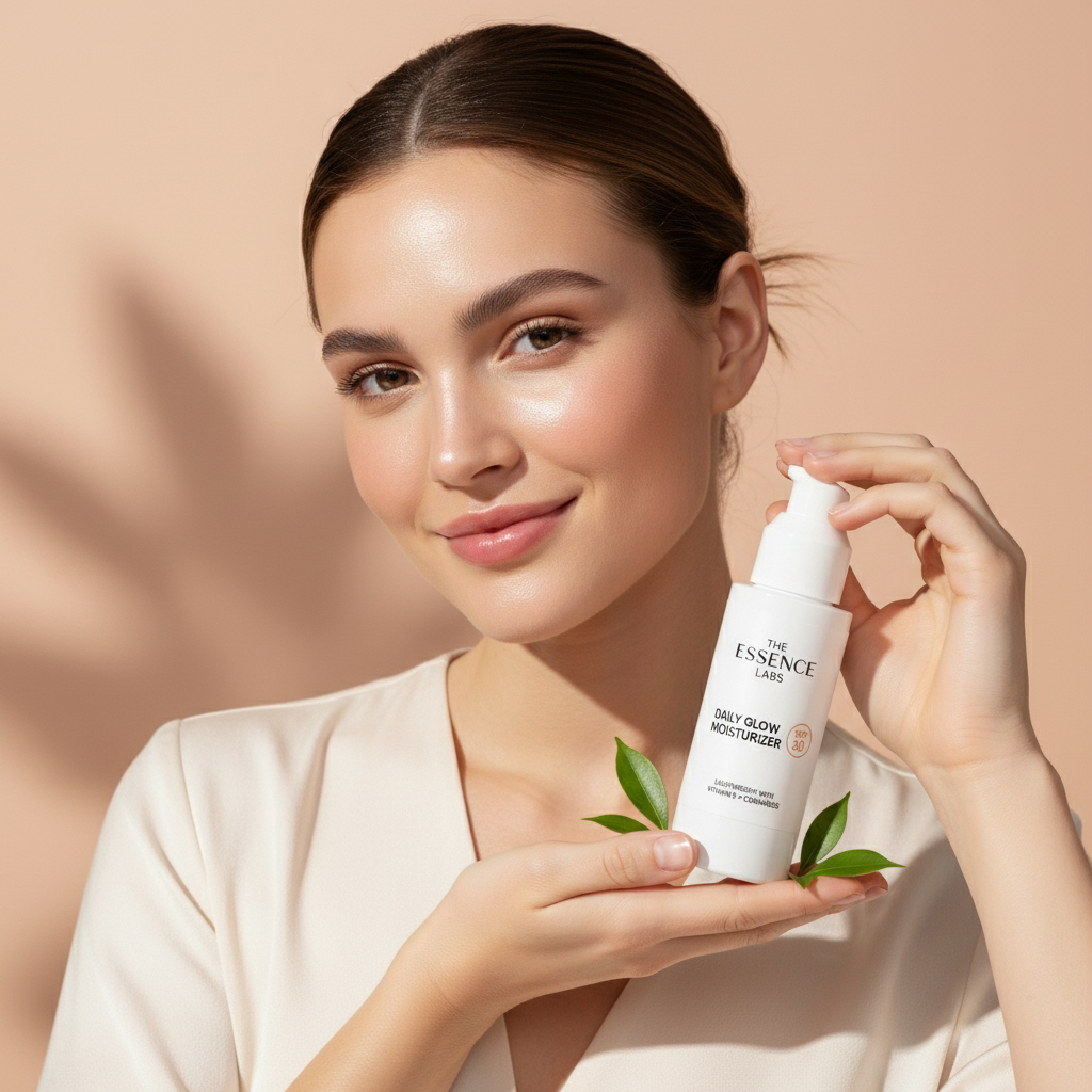 ESSENCE LABS Daily Glow Moisturizer SPF 30 – Lightweight Hydration with Vitamin E + Ceramides