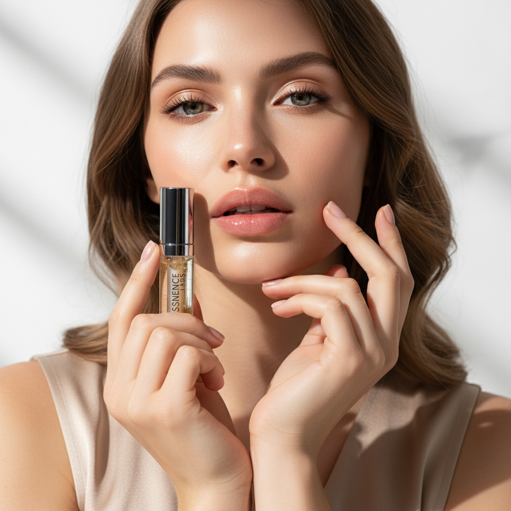 ESSENCE LABS Long-Lasting Vitamin E & Jojoba Glossy Lip Oil – Ultra-Hydrating Shine Treatment